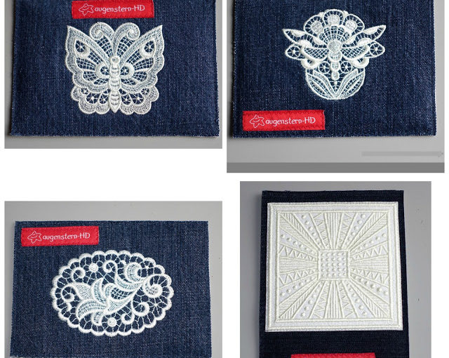 Featured Post Image - ✿ Jeansstoffkartentausch – meine genähten Maikarten