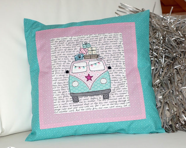 Featured Post Image - Ein Bulli Kissen für mein Mädchen mit Tutorial {Hotelverschluss}