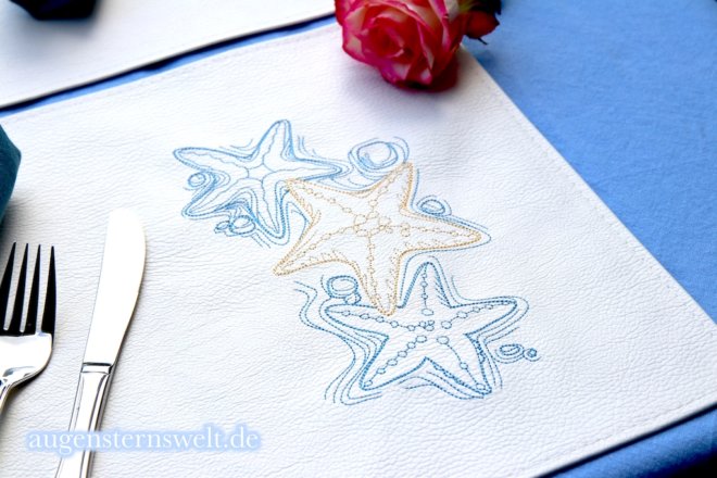 Featured Post Image - Die Kreative Sommerzeit …Tischsets besticken – DIY