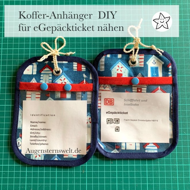 Featured Post Image - Koffer-Anhänger nähen  – DIY Tutorial