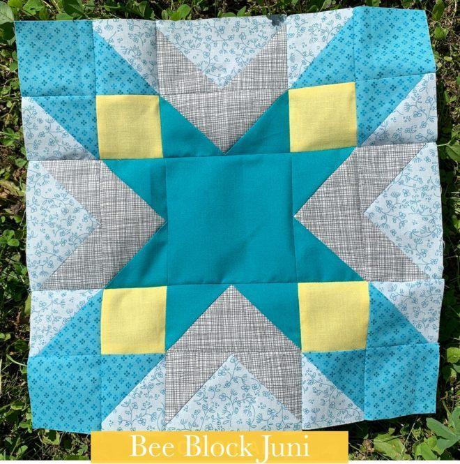 Featured Post Image - Bee.4.Bees #1 DOUBLE STAR Block – Juni 2020