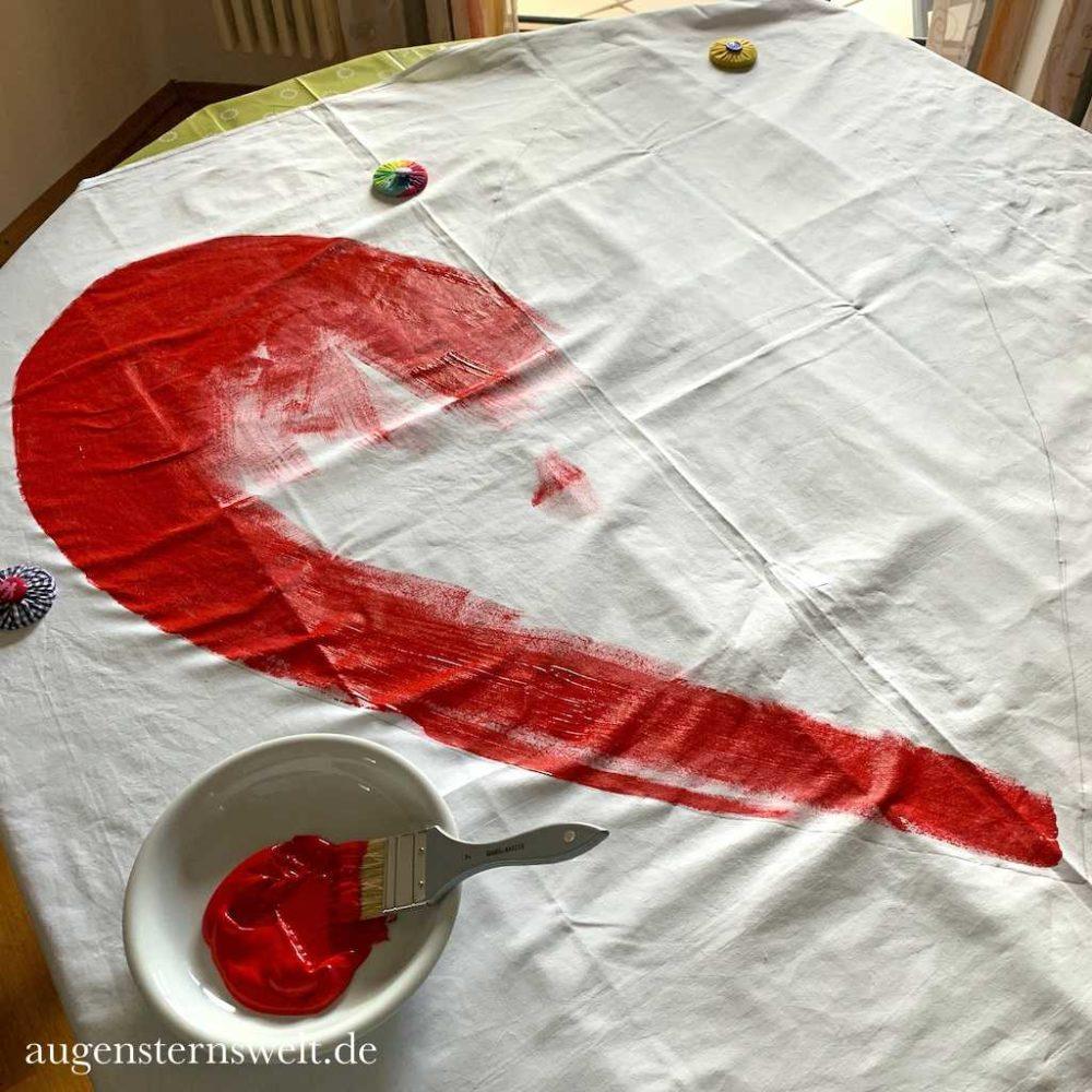 Herz Bettlaken zur Hochzeit DIY Augensterns Welt