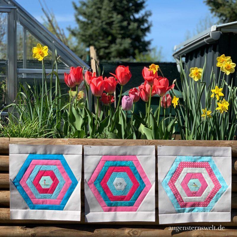 Featured Post Image - Bee.4.Bees #11 Hexagon Block Pattern – April 2021