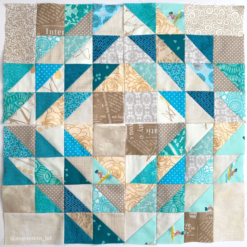 Featured Post Image - Quilt to Bee #1-21 ‚Oceans Wave Block‘ mit Tutorial