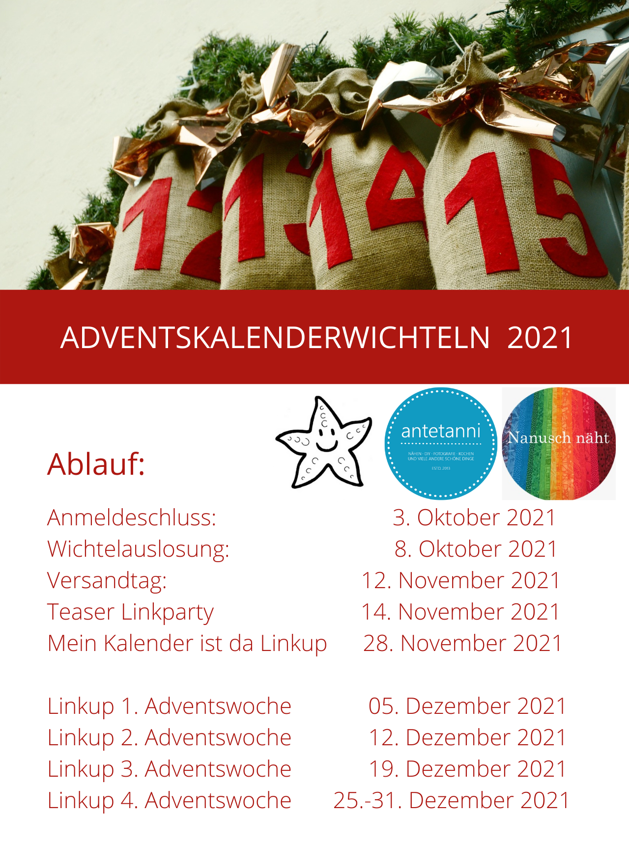 Featured Post Image - Adventskalenderwichteln 2021 für alle! – Update