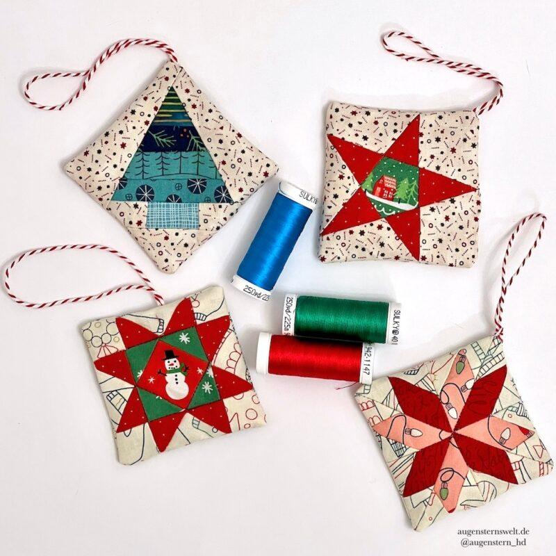 Featured Post Image - Christmas Ornament Pattern  FPP – Probenähen bei Joe, June and Mae (Werbung)