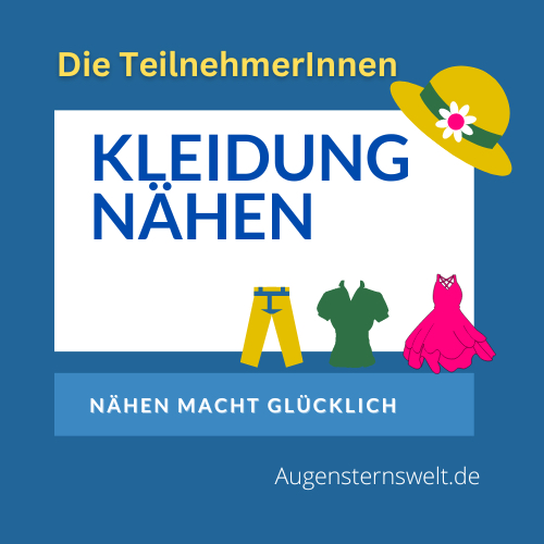 Featured Post Image - Die Mitmacher plus Infos beim Kleidung nähen Sew Along & Stoffabbau 2024