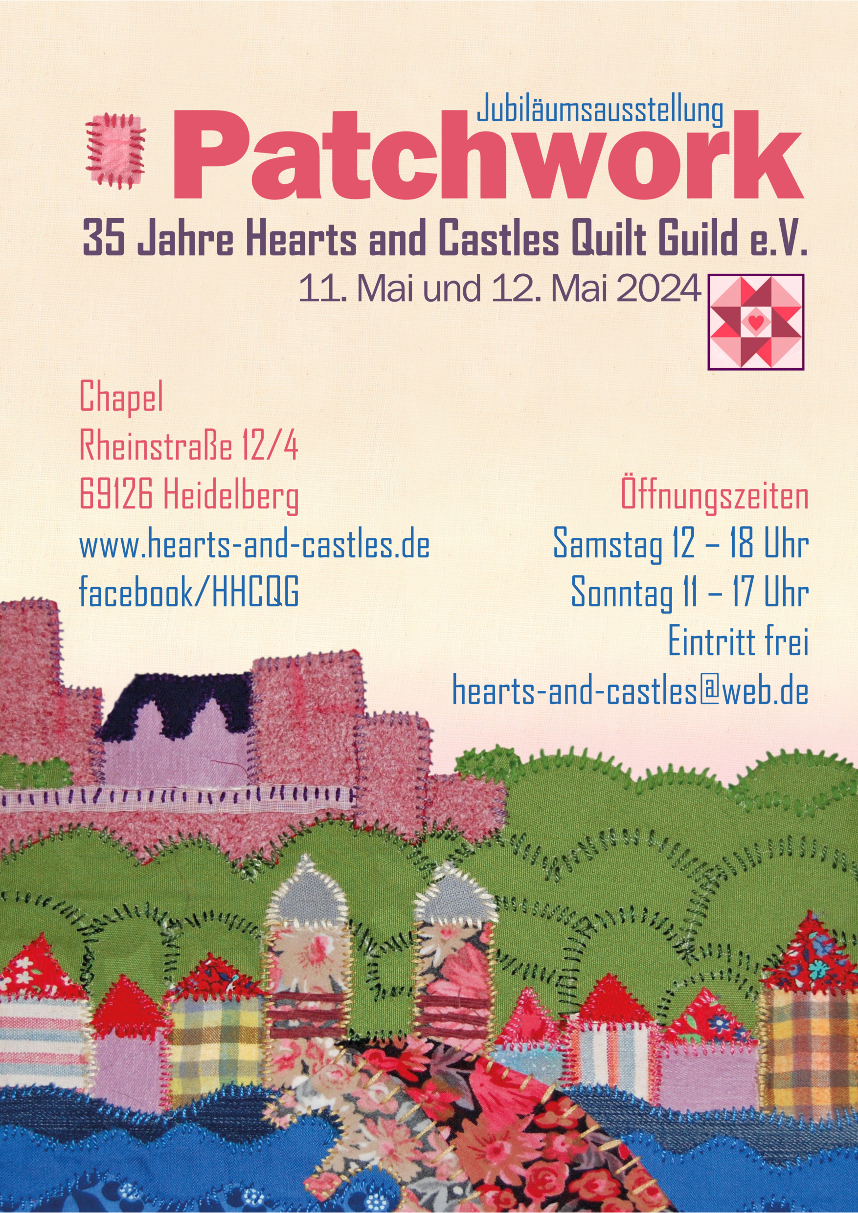 Featured Post Image - Jubiläum der Heidelberger Quilt-Kunst – Ein Fest für die Sinne!