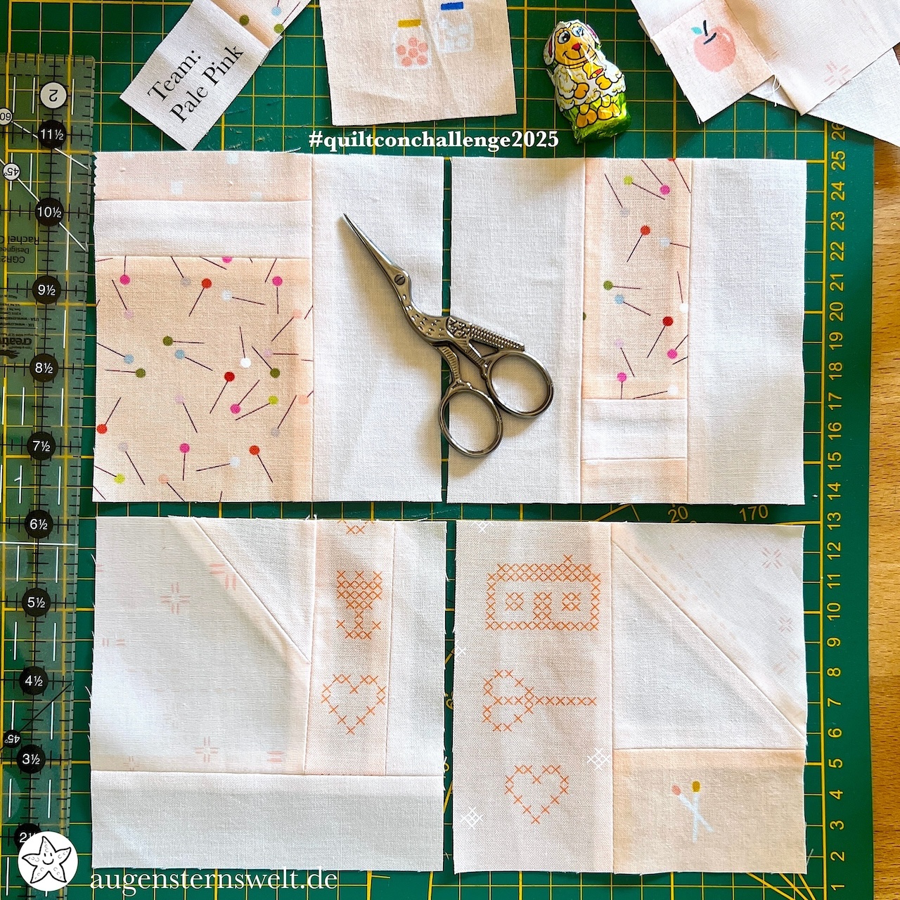 Featured Post Image - Meine Improv Blöcke für den Community Outreach Quilt 2025