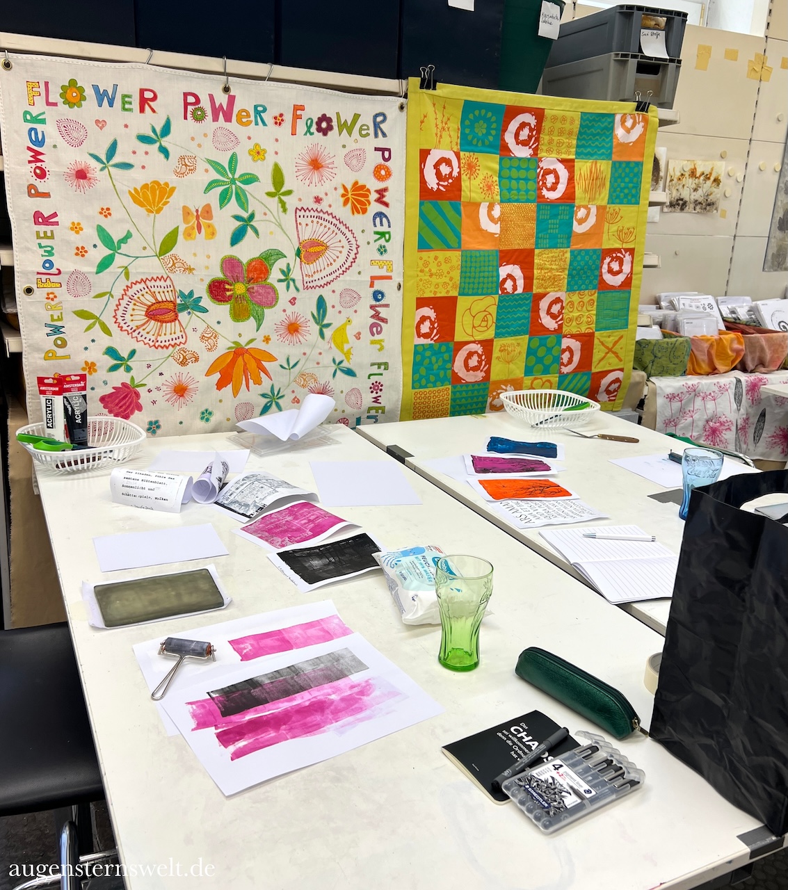 Featured Post Image - Workshop: Bildtransfer mit der Gelli-Platte auf Stoff und Papier