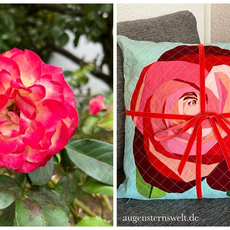 Featured Post Image - Ein Rosenkissen für meine große Schwester – mit Nähtipps